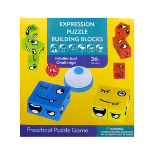 Expression Puzzle Building Blocks