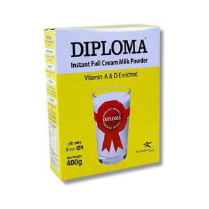 Diploma | Instant Full Cream Milk Powder | 400 gm | Bag-in-Box
