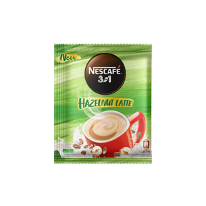 NESCAFE | 3 in 1 Hazelnut Latte | 22gm | Poly Pack