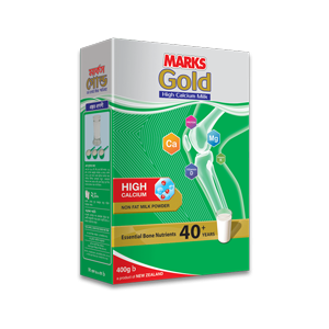 MARKS | Gold | High Calcium Milk | 400 gm | Box