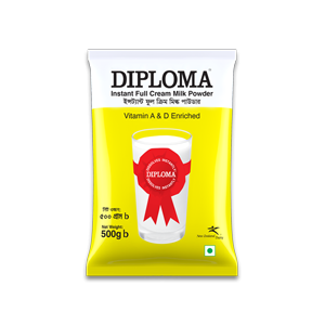Diploma | Instant Full Cream Milk Powder | 500 gm | Foil